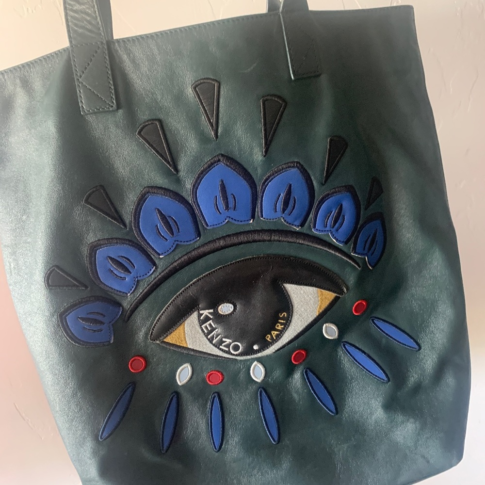 KENZO Evil Eye Tote in Green